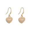 Emily Contemporary Heart Hook Earrings