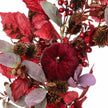 Deep red foliage and pumpkin Christmas wreath by Heaven Sends featuring vibrant autumnal accents and detailed pumpkin embellishments.