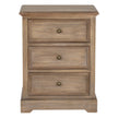 Delphine Collection 3 Drawer Bedside Chest by Hill Interiors, wooden furniture with three spacious drawers and elegant design.