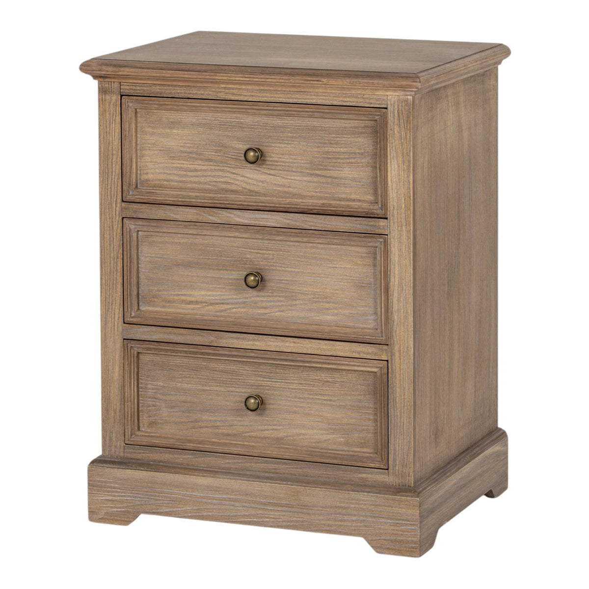 Delphine Collection 3 Drawer Bedside Chest by Hill Interiors, modern furniture with sleek drawers and a polished finish.