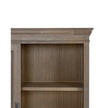 Delphine Collection sliding glass dresser top from Hill Interiors, showcasing sleek glass surface and modern furniture design.