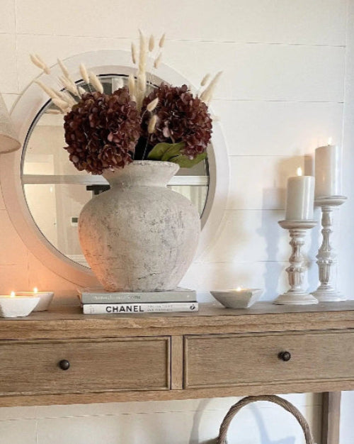 Downton Large Concrete Stone Vase - VasesVases - Lulu Loves Home