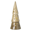 Star Cut Light Up Fawn Porcelain Cone, close-up product detail