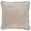 Taupe Washed Cotton Velvet Cushion Cover
