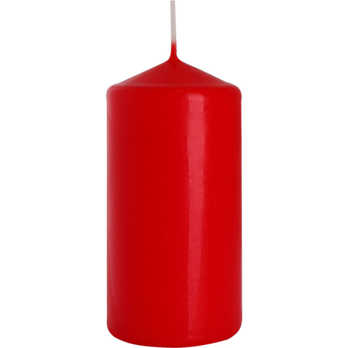 Red pillar candle 60x120mm from Ancient Wisdom, showing a tall, cylindrical candle with a smooth surface and wick at the top.