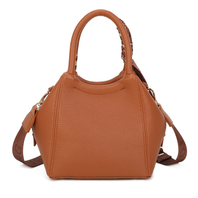 Chocolate brown tote grab bag by Jamie Bags, stylish accessories with sturdy handles and spacious interior.