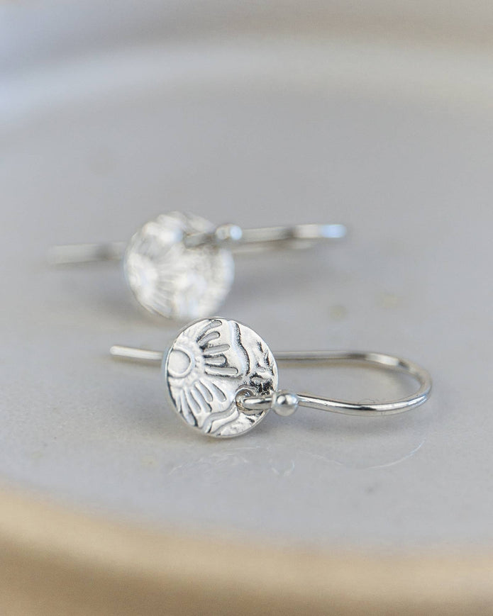 Sterling Silver Mini Textured Earrings