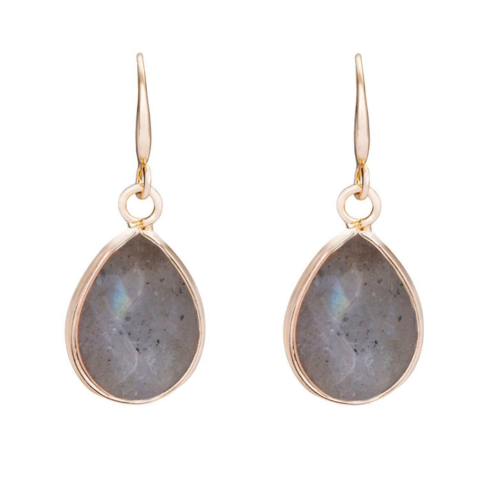 Venus Semi-Precious Stone Hook Earrings