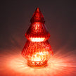 Red large light-up LED glass Christmas tree decoration by Originals International Ltd