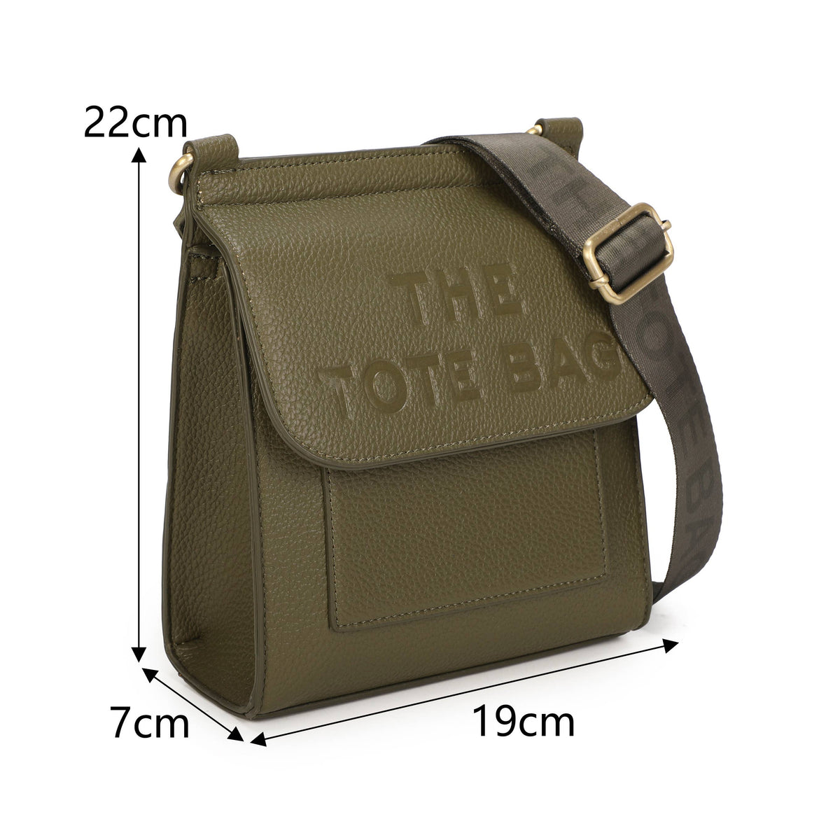 Chocolate brown Jamie Bags crossbody bag with wide strap and front pocket, featuring a sleek accessory design.