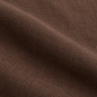Hallie Dark Brown Ruffle Square Linen Blend Cushion Cover – fabric detail 2