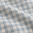 Hallie Ocean Blue Square Gingham Cushion Cover – fabric detail 2