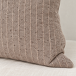 Eva Beige Stripped Cushion Cover – fabric detail 3