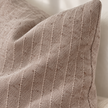 Eva Beige Stripped Cushion Cover – fabric detail 4