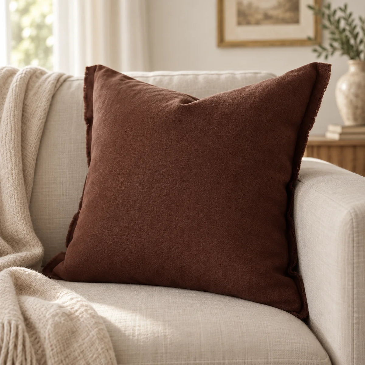 Emma Brown Velvet Cushion Cover — styled view 3