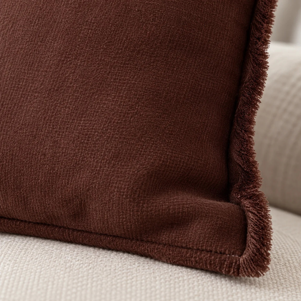 Emma Brown Velvet Cushion Cover — fabric detail 3