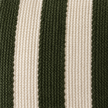 Orla Olive Green Stripe Cushion Cover — fabric detail 2