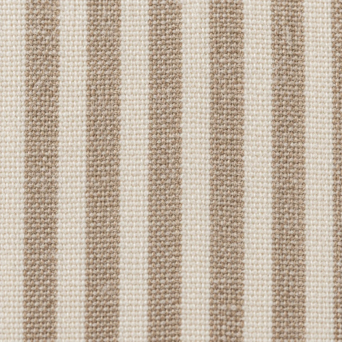 Hallie Light Brown Pinstripe Square Cushion Cover — fabric detail 2