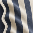 Chloe Navy Blue Square Scalloped Cushion Cover — fabric detail 2