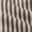 Florence Piped Dark Brown And White Pinstripe Luxury Cotton Blend Cushion Cover — fabric detail 2