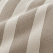 Chloe Beige Rectangle Stripe Scalloped Cushion Cover — fabric detail 2