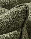 Olive Green Square Sofia Boucle Cushion Cover — fabric detail 4