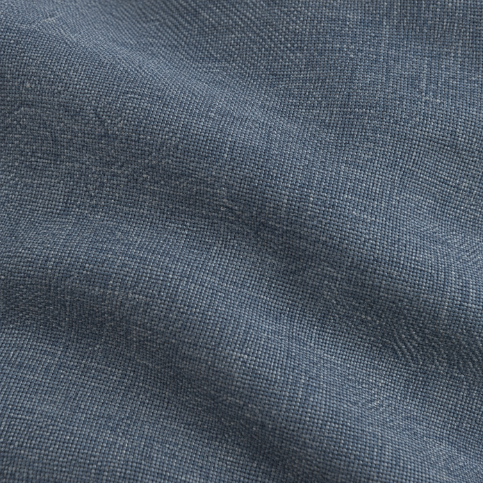 Chloe blue extra large 65 × 65 cm square bed cushion cover – blue woven fabric close-up