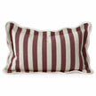 Ellenvale Chloe burgundy rectangular scalloped cushion cover on a white studio background