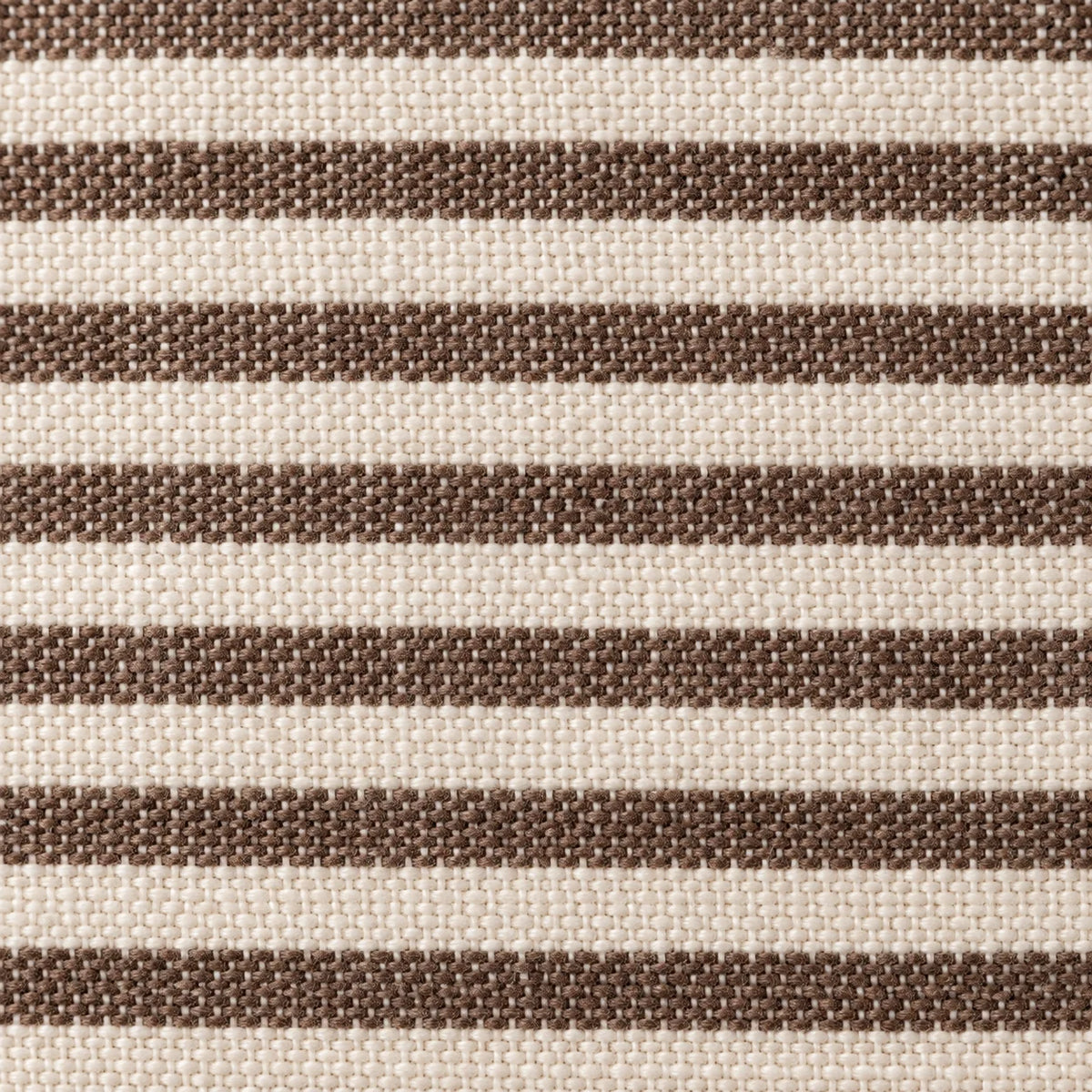 Darcy Chocolate Brown Pinstripe Cushion Cover - Rectangle — fabric detail 2