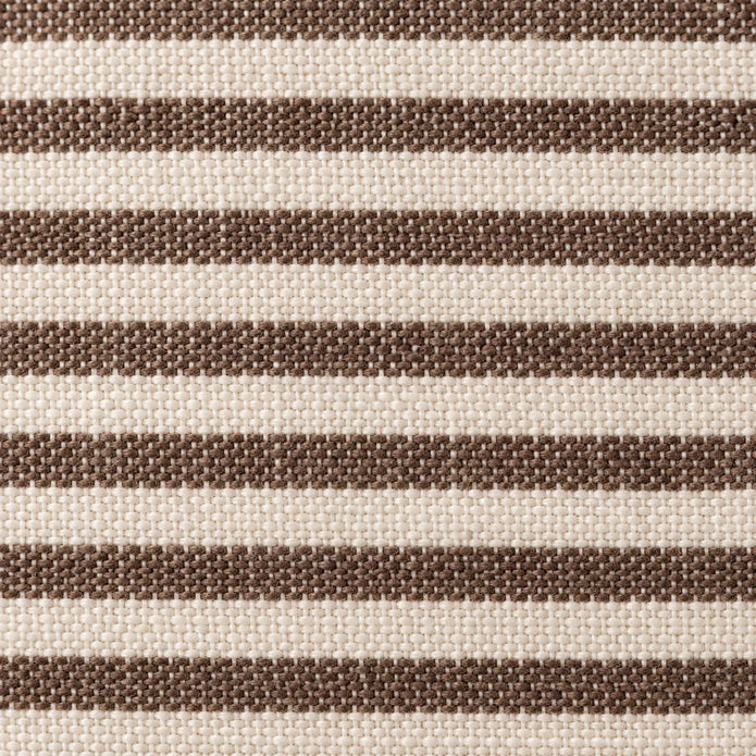 Darcy Chocolate Brown Pinstripe Cushion Cover - Rectangle — fabric detail 2
