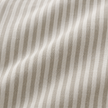 Hallie natural beige 65 × 65 cm extra large bed cushion cover – fabric and gathered striped ruffle close-up 2