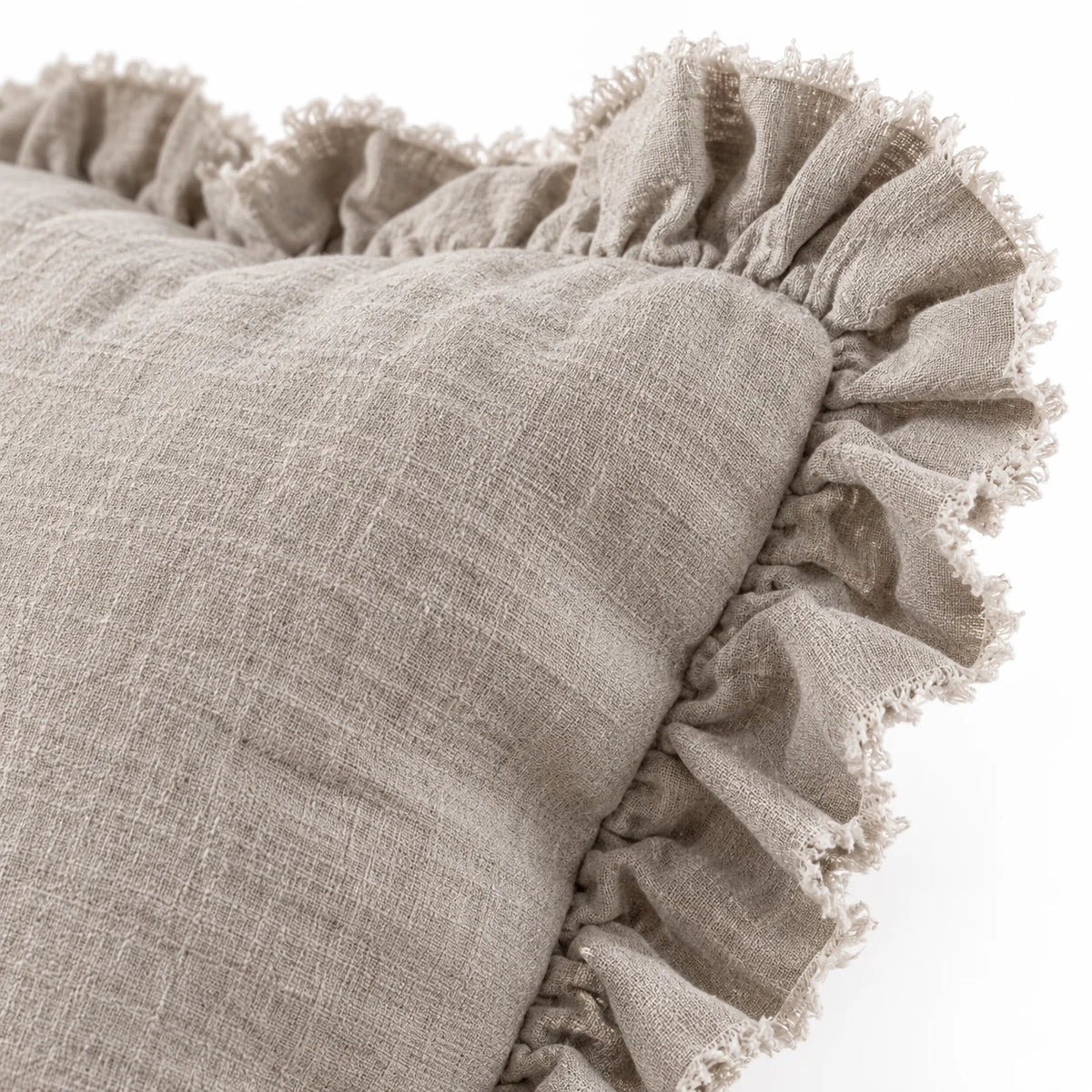 Hallie Natural Beige Cushion Cover – fabric detail 4