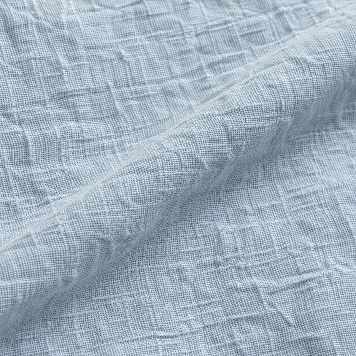 Hallie Ocean Blue Luxury Square Cotton Blend Cushion Cover – fabric detail 2