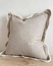 Chloe beige and cream scalloped edge cushion cover by Ellenvale Trade, soft furnishings, decorative cushion for sofa or bed.