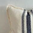 Ellie Navy Blue And Cream Stripe Cotton Cushion Cover - Soft FurnishingsSoft Furnishings - Lulu Loves Home