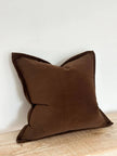 Emma Velvet Cushion Cover 45 x 45 - Dark Brown - Soft FurnishingsSoft Furnishings - Lulu Loves Home