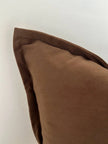 Emma Velvet Cushion Cover 45 x 45 - Dark Brown - Soft FurnishingsSoft Furnishings - Lulu Loves Home