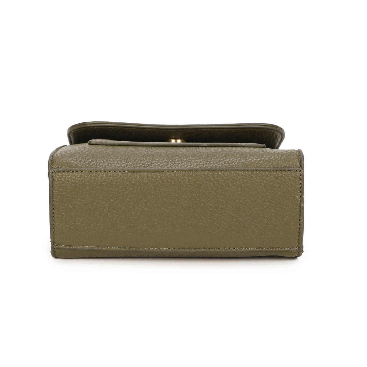 Chocolate brown Jamie Bags crossbody bag with wide strap and front pocket, featuring a sleek accessory design.