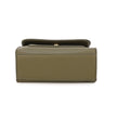 Chocolate brown Jamie Bags crossbody bag with wide strap and front pocket, featuring a sleek accessory design.