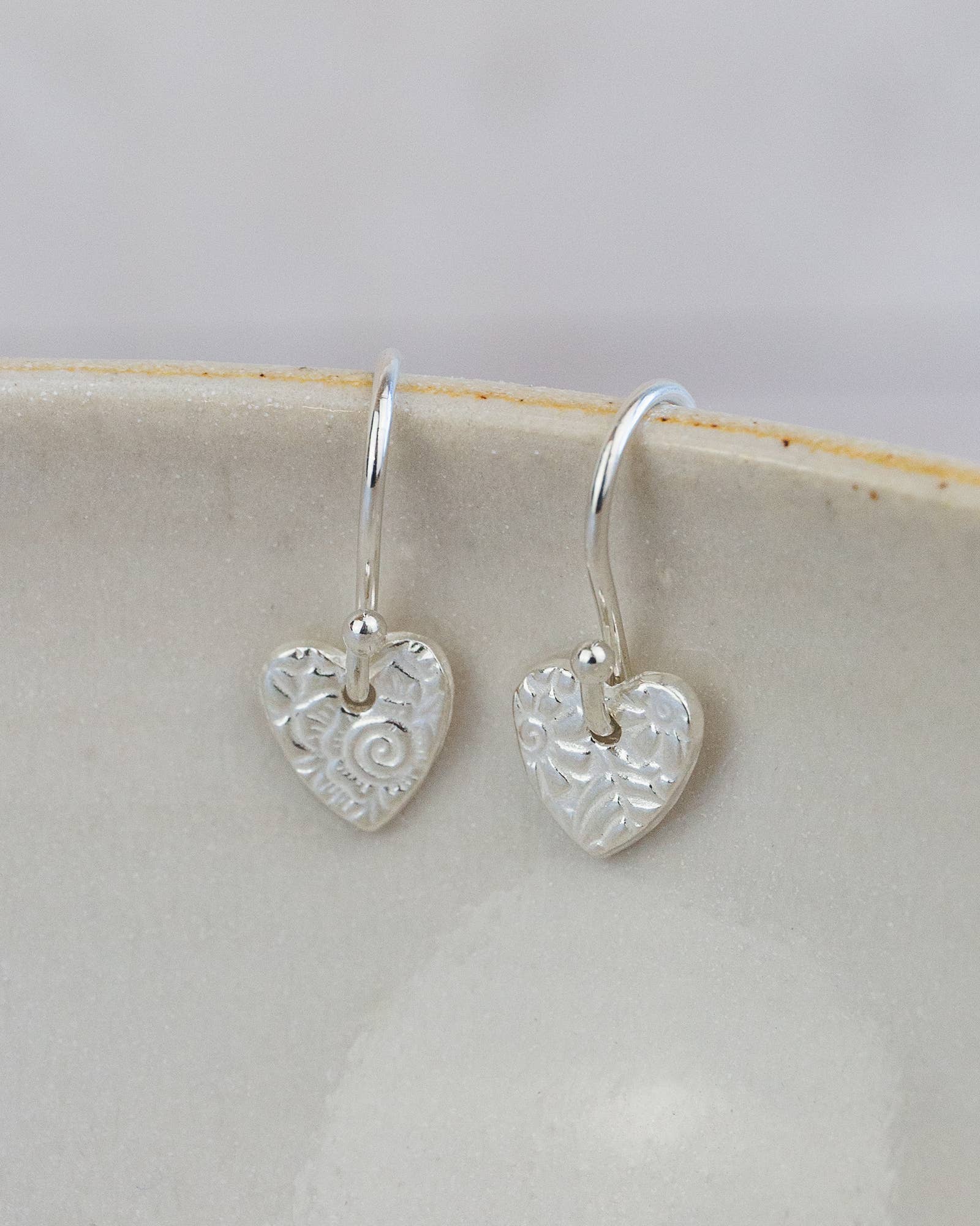 Sterling Silver Mini Textured Earrings