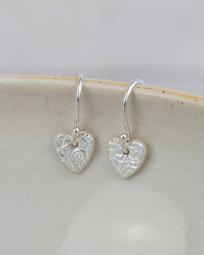 Sterling Silver Mini Textured Earrings