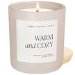 Warm and Cozy 15 oz Soy Candle, Matte Jar- Home Decor, Gifts