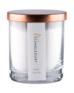 White scented candle sand jar kit by The Candledust, dark honey fragrance, showcasing the elegant home fragrance candle kit.
