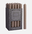 Set of Shearer Candles taupe Christmas dinner candles with a smooth finish, perfect for festive holiday table decor.