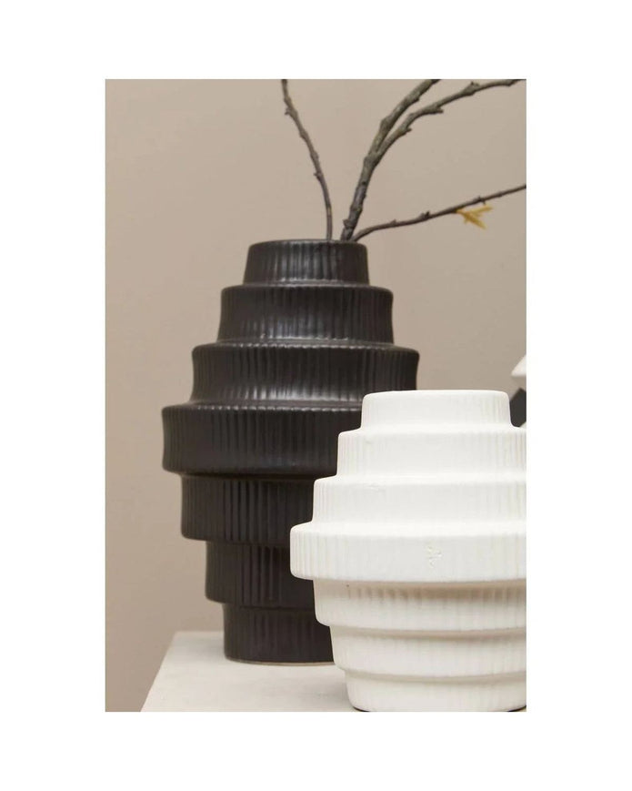 Fabia White Small Vase - Home DecorHome Decor - Lulu Loves Home