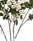 Faux Foliage, Classic White Meadow Rambling Rose Stem - Faux Plants & FlowersFaux Plants & Flowers - Lulu Loves Home