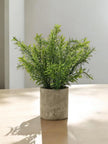 Faux Foliage - Potted Herb In Grey Stone Pot - Faux Plants & FlowersFaux Plants & Flowers - Lulu Loves Home