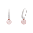 Audrey Mother of Pearl Cubic Zirconia Post Earrings