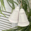 White Traditional Bell With Trees, square product view