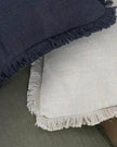 Frayed Edge Navy Blue Cushion Cover 45x45cm - Soft FurnishingsSoft Furnishings - Lulu Loves Home